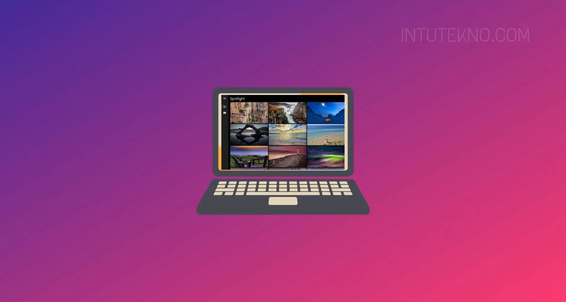 mengatur Windows spotlight