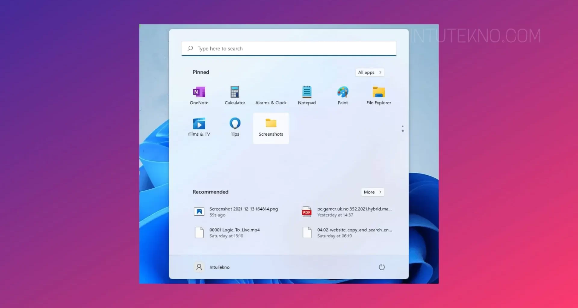 Cara Pin Folder ke Menu Start Windows 11