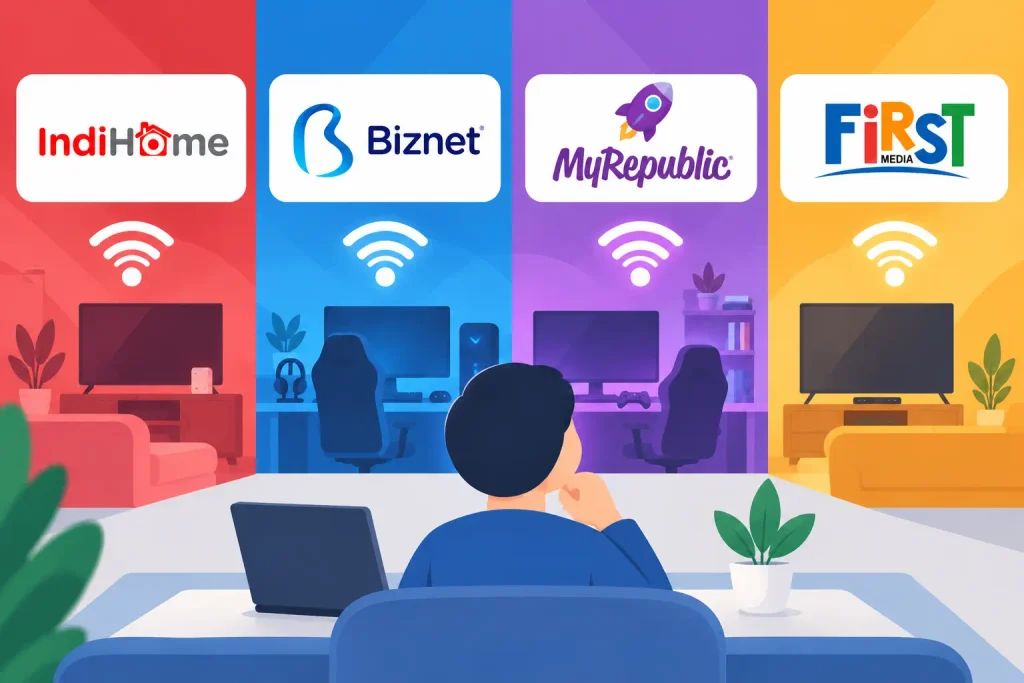 Perbandingan ISP Terpopuler di Indonesia