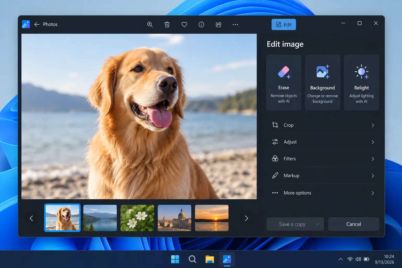 Fitur AI Microsoft Photos Windows 11 Edit Foto Lebih Praktis