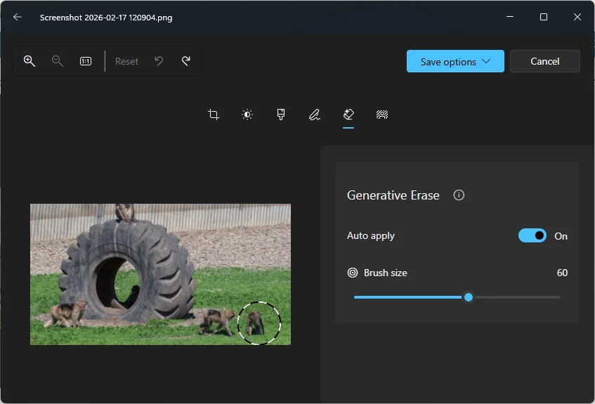 cara menggunakan fitur AI Microsoft Photos Windows 11 untuk menghapus objek